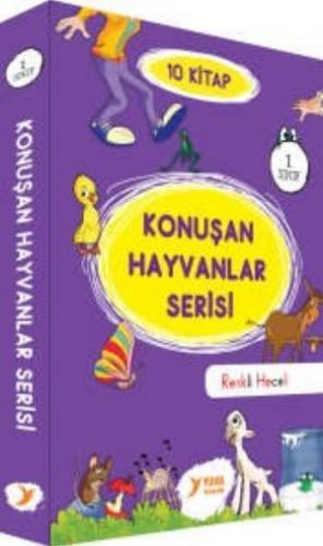 1. Sınıf Konuşan Hayvanlar Serisi 10 Kitap Renkli Heceli - Müzehher Öz