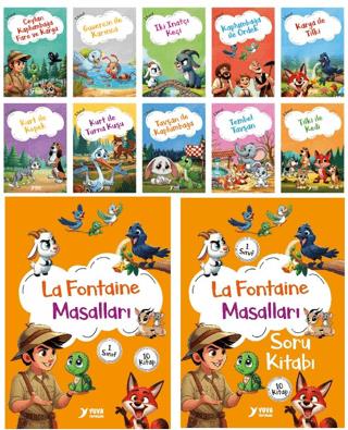 1. Sınıf La Fontaine Masalları (10 Kitap)