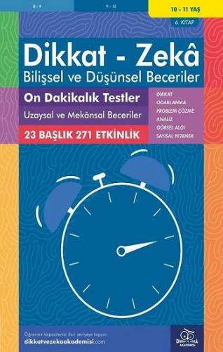 10 - 11 Yaş 10 Dakikalık Testler Bilişsel Ve Düşünsel Beceriler 6.kita