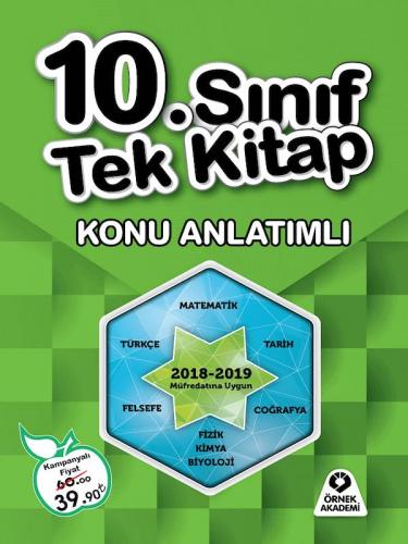 10. Sınıf Tüm Dersler Tek Kitap Konu Anlatımlı - Komisyon | Örnek Akad