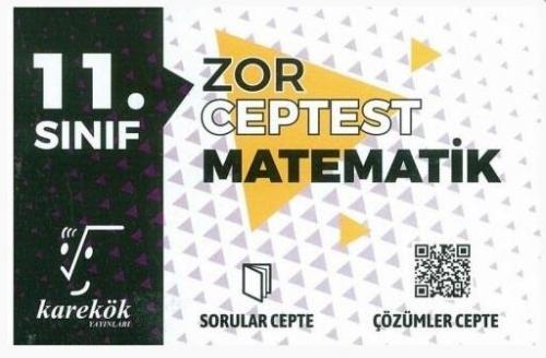 11. Sınıf Matematik Cep Test Zor - | Karekök - 9786257154468