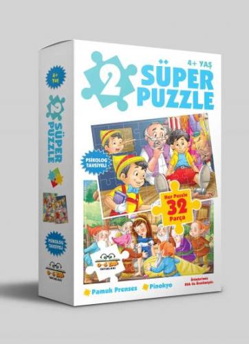2 Süper Puzzle Pamuk Prenses Pinokyo 4+ Yaş - Kolektif | 0-6 Yaş - 978