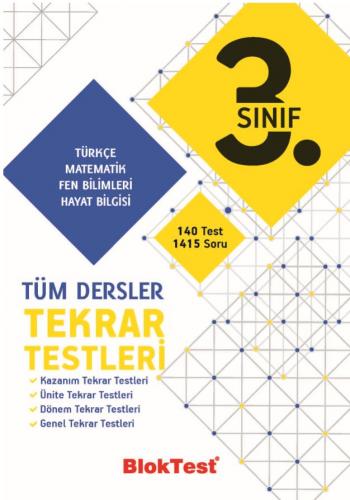 3. Sınıf Tüm Dersler Tekrar Testleri