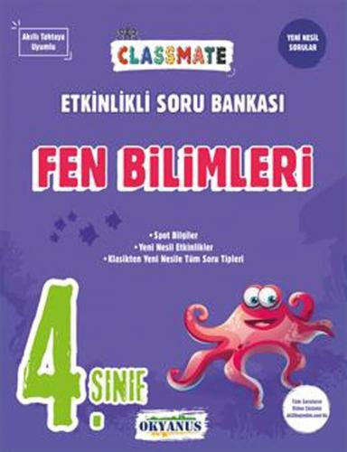 4. Sınıf Fen Bilimleri Etkinlikli Soru Bankası Classmate ( İadesizdir )