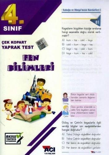 4. Sınıf Fen Bilimleri Yaprak Test