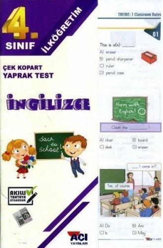 4. Sınıf İngilizce Yaprak Test - Paket | Açı - 9786051475448