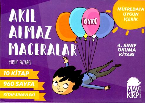 4. Sınıf Okuma Set Akıl Almaz Maceralar 10 Kitap - Yusuf Pazarcı | Mav