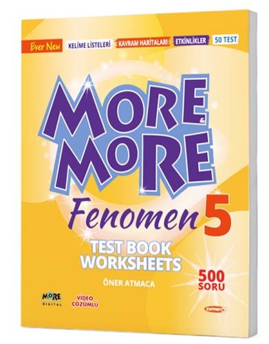 5. Sınıf More More Englısh Fenomen Test Book Worksheets - | Kurmay - 9