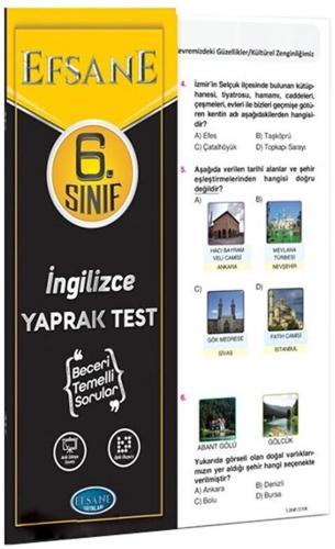 6.sınıf İngilizce Yaprak Test - Komisyon | Efsane - 9786254040207