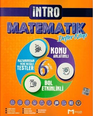 6. Sınıf Matematik İntro Defter Kitap