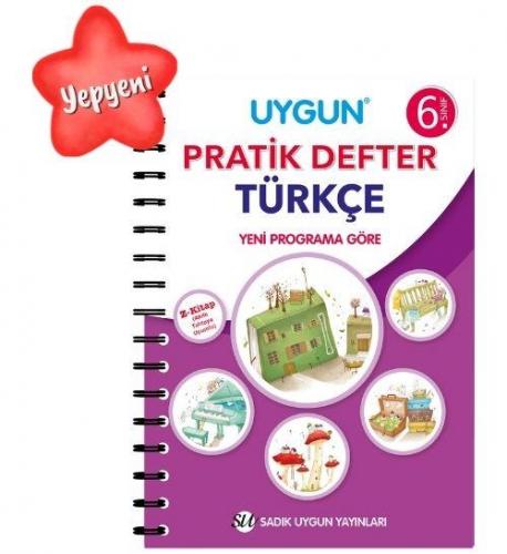 6. Sınıf Türkçe Pratik Defter Yn - Komisyon | Uygun - 9786257178358