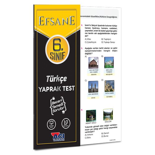 6. Sınıf Türkçe Yaprak Test Efsane
