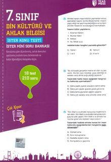 7. Sınıf Din Kültürü Ve Ahlak Bilgisi Yaprak Test