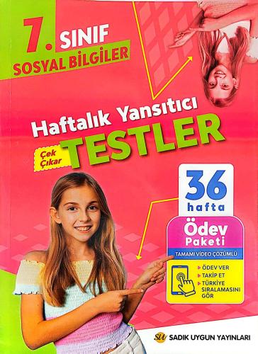 7. Sınıf Sosyal Bilgiler Haftalık Yansıtıcı Testler