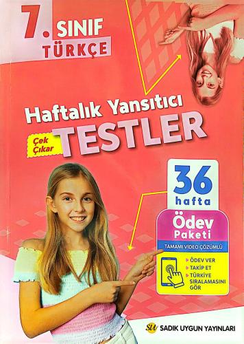 7. Sınıf Türkçe Haftalık Yansıtıcı Testler
