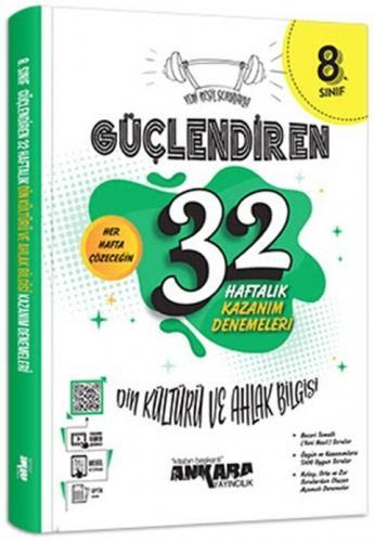 8. Sınıf Din Kültürü 32 Haftalık Kazanım Denemeleri Güçlendiren(iadesiz)