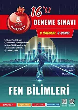 8. Sınıf Fen Bilimleri 16 Lı Deneme - Ekrem Görgülü | Nartest - 978605