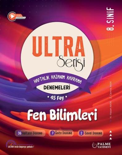 8.sınıf Fen Bilimleri Denemeleri Ultra Serisi 45 Föy
