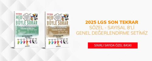8. Sınıf Genel Değerlendirme Sınavı Seti 8 Li