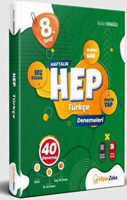 8. Sınıf Haftalık Hep Türkçe 40 Deneme - Müslüm Danaoğlu | Hiper Zeka 