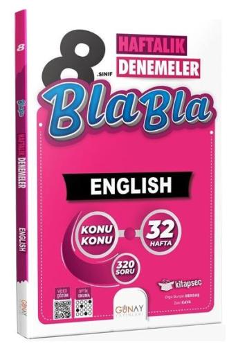 8. Sınıf İngilizce Bla Bla Haftalık Denemeler
