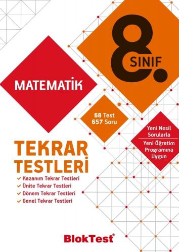 8. Sınıf Matematik Tekrar Testleri - | Bloktest - 9786052197875