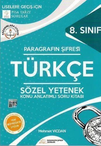 8. Sınıf Paragrafın Şifresi Türkçe Sözel Yetenek Soru Kitabı - | Parag