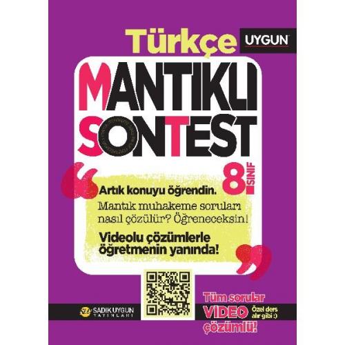 8. Sınıf Türkçe Mantıklı Son Test - Komisyon | Uygun - 9786052362877
