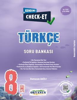 8. Sınıf Türkçe Soru Bankası Kendini Check Et ( İadesizdir )