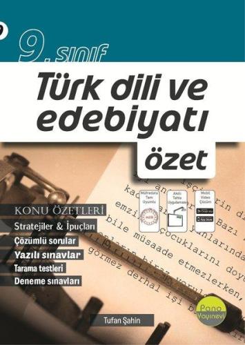 9. Sınıf Türk Dili Ve Edebiyatı Özet - Tufan Şahin | Delta Kültür Yayı
