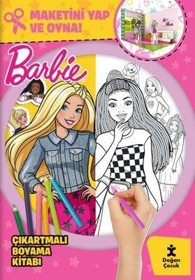 Barbie Çıkartmalı Boyama Kitabı - Maketini Yap Ve Oyna! - Kolektif | D