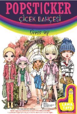 Çiçek Bahçesi Boyama Kitabı Popsticker