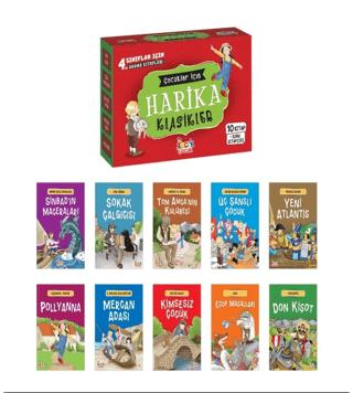 Çocuklar İçin Harika Klasikler (10 Kitap + Soru Kitapçığı)