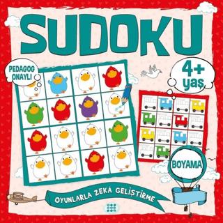 Çocuklar İçin Sudoku Boyama (4+ Yaş) - Kolektif | Dokuz Çocuk - 978625