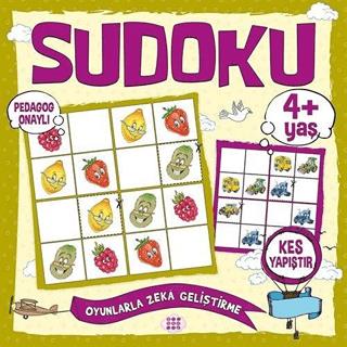 Çocuklar İçin Sudoku Kes Yapıştır (4+ Yaş) - Kolektif | Dokuz Çocuk - 