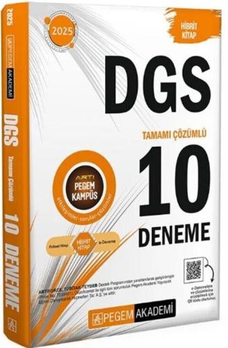Dgs 10 Deneme - Kolektif | Pegem Akademi Yayınları - 9786256135055