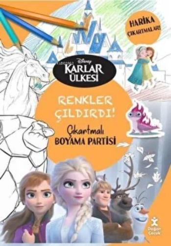 Dısney Karlar Ülkesi Renkler Çıldırdı Çıkartmalı Boyama Partisi - Komi