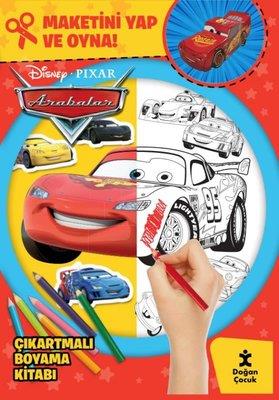 Disney Pixar Arabalar - Çıkartmalı Boyama Kitabı - Maketini Yap Ve Oyn