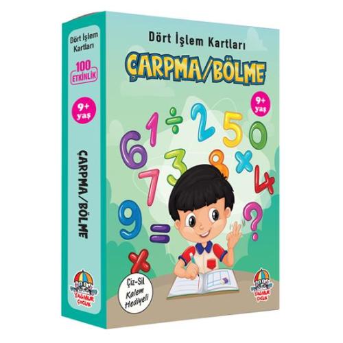 Dört İşlem Kartları / Çarpma-bölme 9 Yaş - Kolektif | Yağmur Çocuk - 9