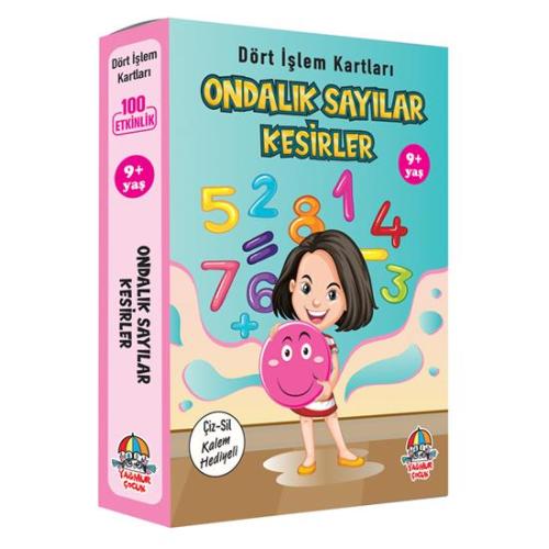 Dört İşlem Kartları / Ondalık Sayılar-kesirler (9+ Yaş) - Kolektif | Y