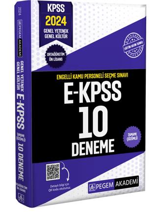 E-kpss Tamamı Çözümlü 10 Deneme (ortaöğretim-önlisans) - Kolektif | Pe