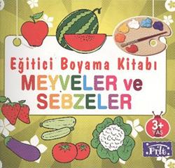 Eğitici Kalın Boyama Kitabı Meyveler Sebzeler - Kolektif | Parıltı - 9