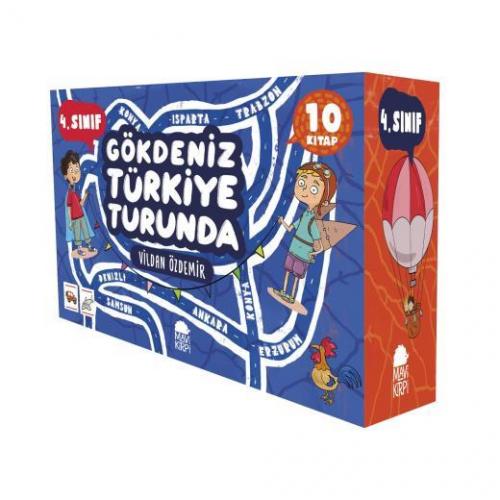 Gökdeniz Türkiye Turunda 4. Sınıf Seti - (10 Kitap) - Vildan Özdemir |