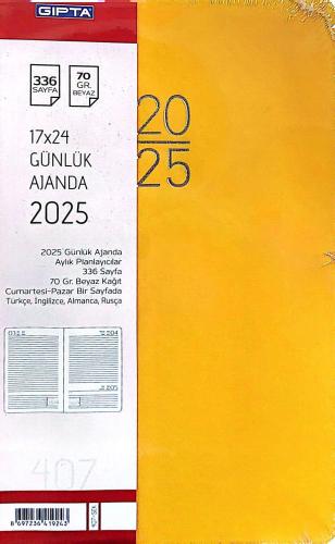 Günlük Çizgili Ajanda Spiralli 2025