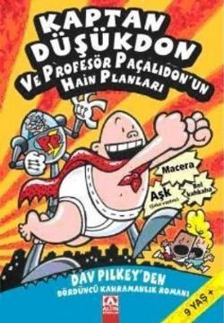 Kaptan Düşükdon 4 Profesör Paçalı Don - Dav Pilkey | Altın - 978975211