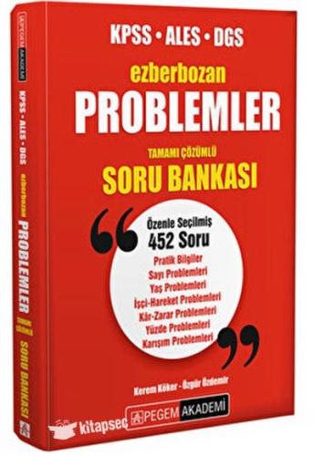 Kpss Ales Dgs Problemler Ezberbozan Soru Bankası - Kerem Köker | Pegem