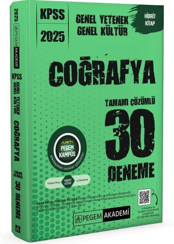 Kpss Genel Yetenek Genel Kültür Coğrafya 30 Deneme 2025 - Kolektif | P
