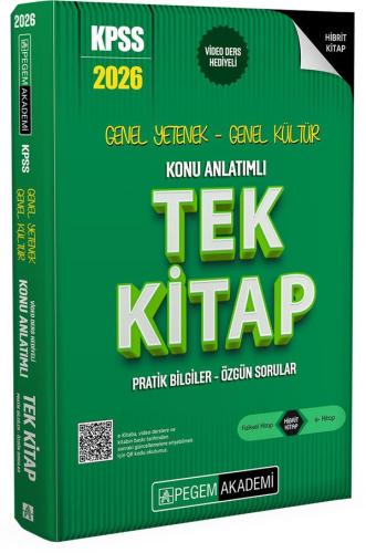 Kpss Genel Yetenek Genel Kültür Konu Anlatımlı Tek Kitap 2026