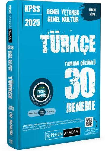 Kpss Genel Yetenek Genel Kültür Türkçe 30 Deneme 2025