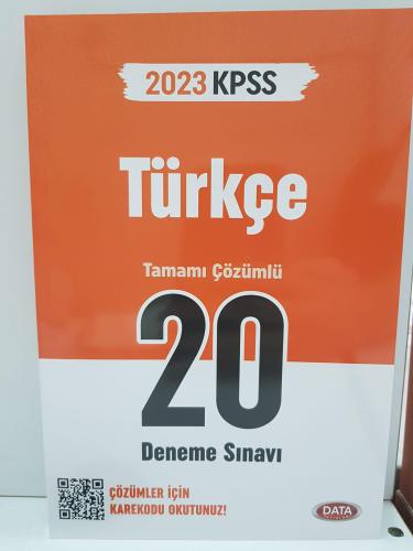 Kpss Türkçe 20 Deneme Sınavı 2023 - Komisyon | Data - 9786258221442